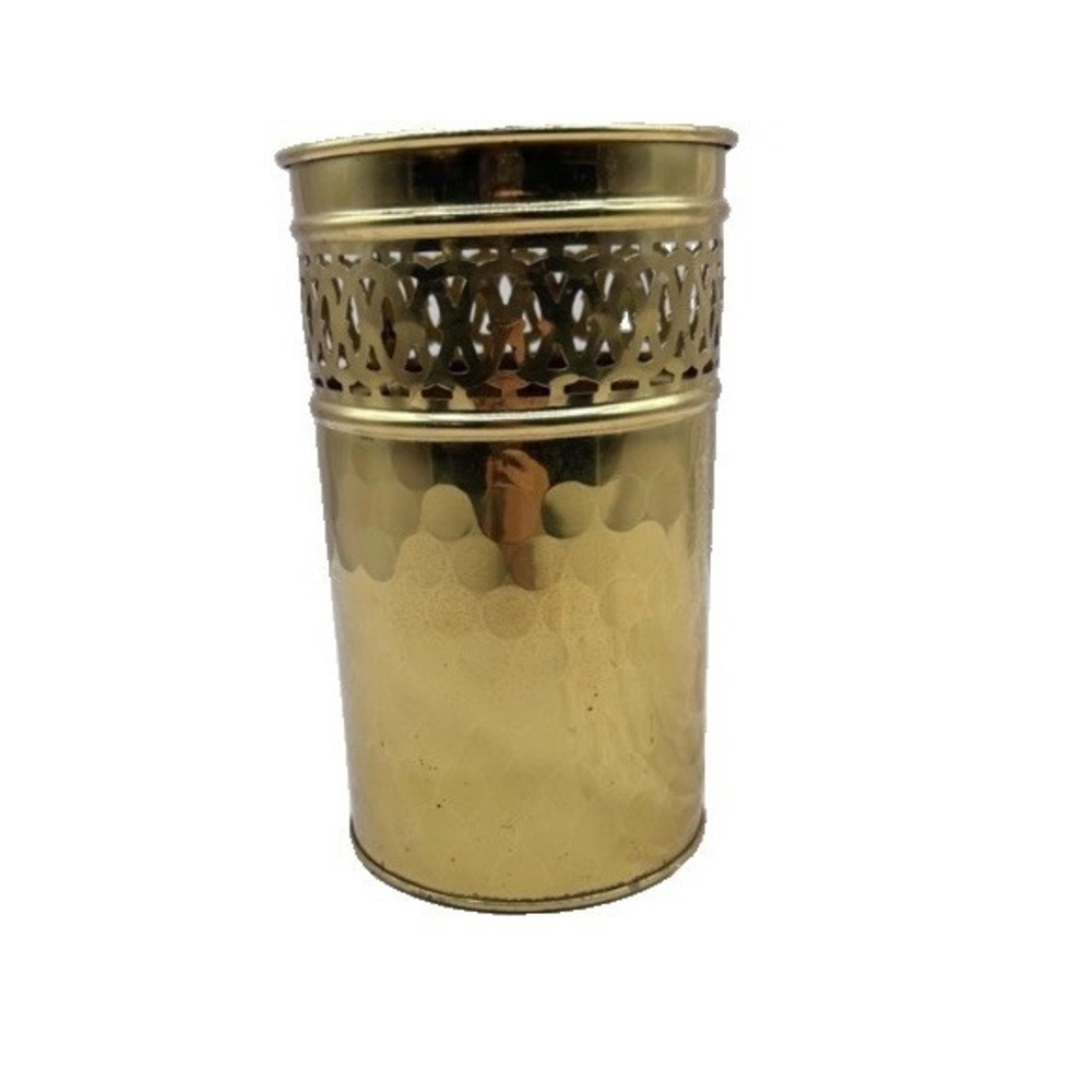 New Vintage Solid Brass Vase Candleholder  Mid Century Modern